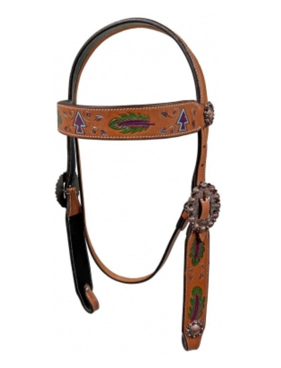 Arrowhead Headstall Purple