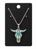 Skull Necklace Mint