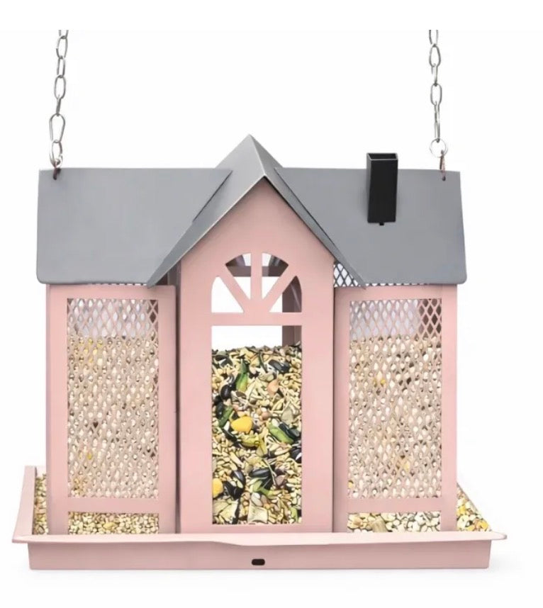 Pink Bird Feeder