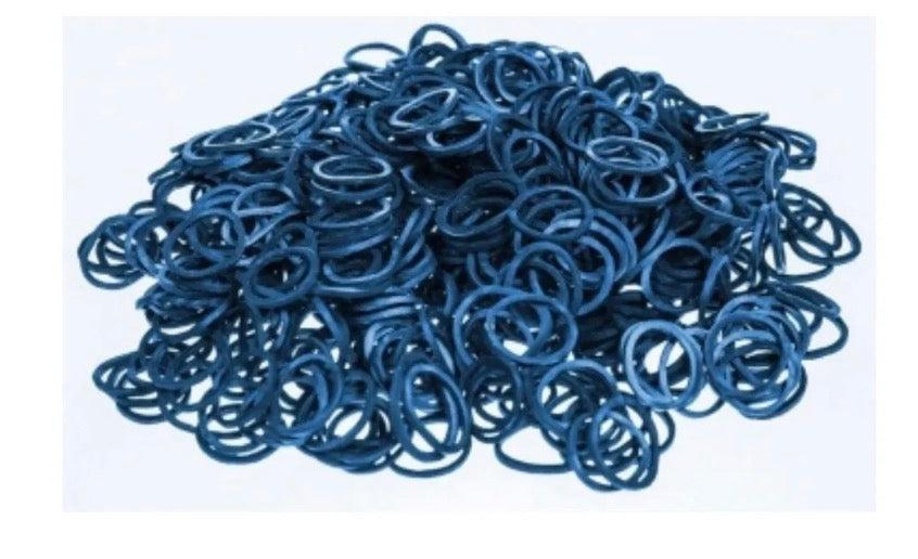 500 Count Braiding Bands Blue
