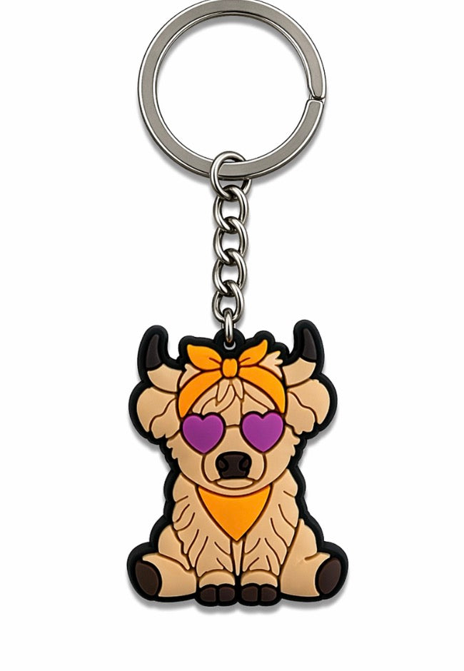 Purple Sunglasses Keychain