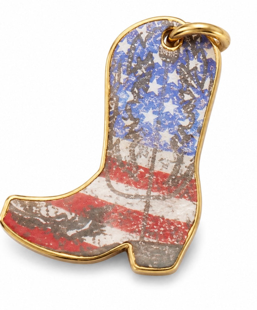 Patriot clip keychain