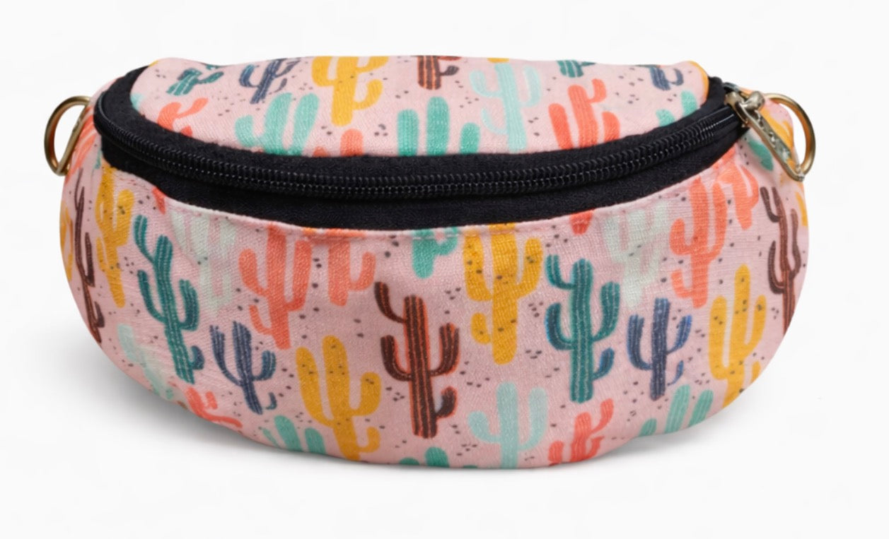 Western Cactus Print Saddle Bag