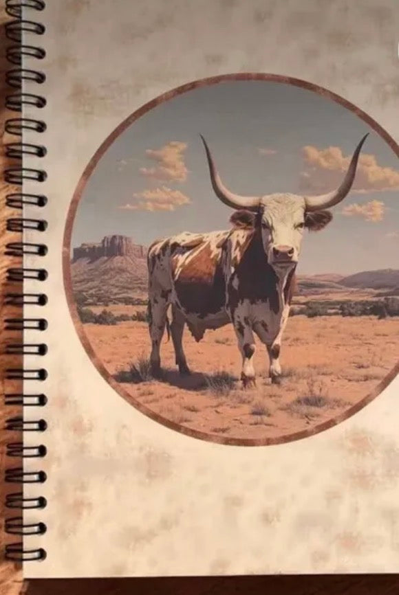 Texas Cow Mini Notebook