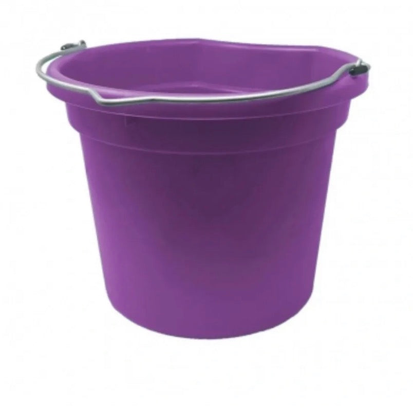 8 QT Purple Flat Back Bucket