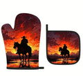 Orange Western Potholders