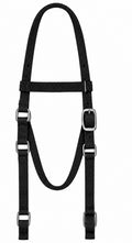 Black horse headstall