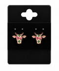 Pink Skull Earrings