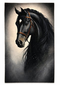 Black Horse Beach Towel