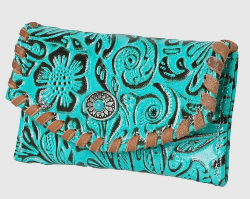 Genuine Leather Western Coin Purse