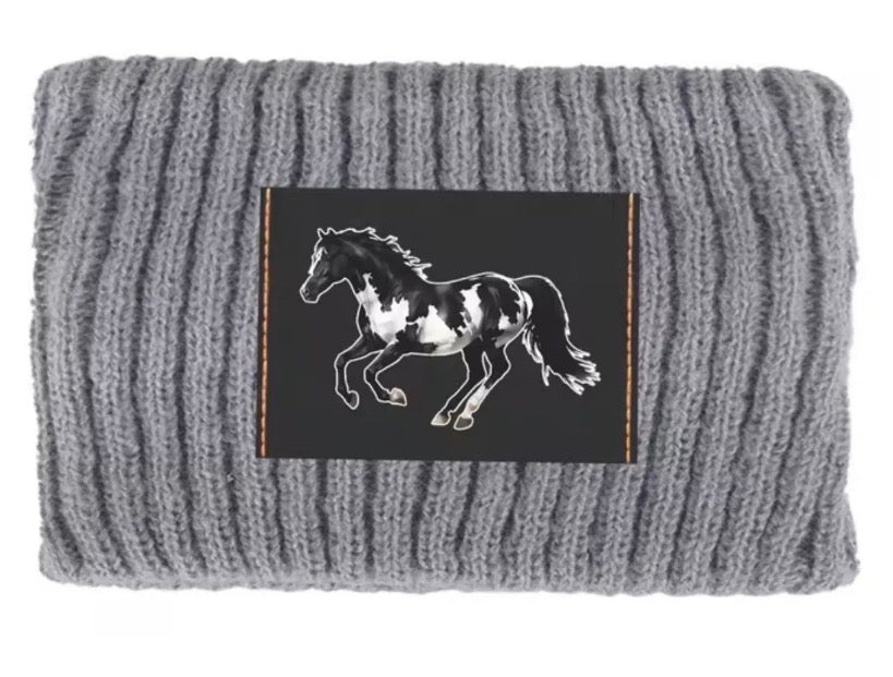 Horse Gray Headband