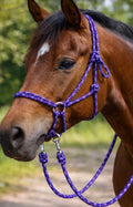 Purple Multi Bitless Bridle W Reins