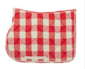 Red Plaid Saddle Pad