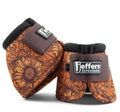 Floral Tan Bell Boots
