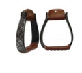 Black Engraved Stirrups