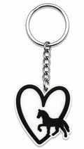 Horse Heart Keychain