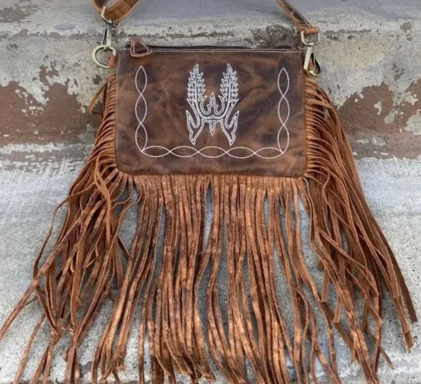 Rustic Fringe Crossbody