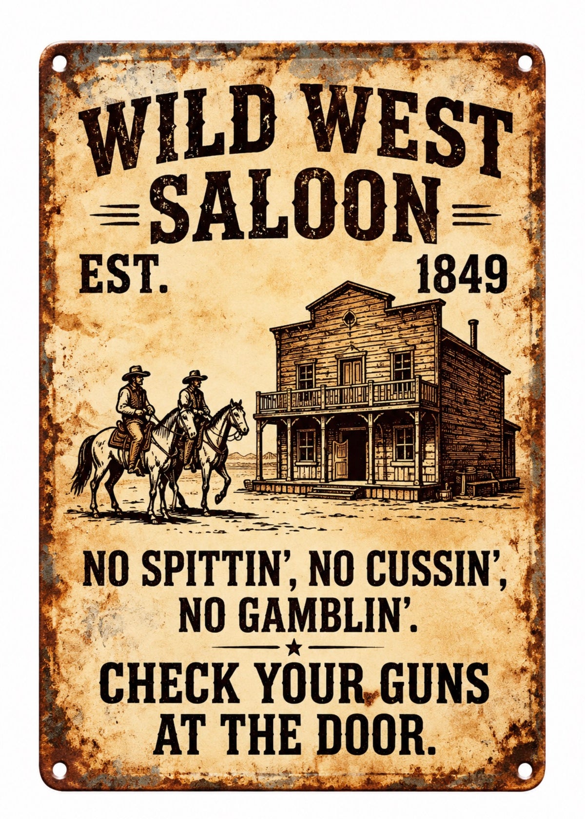 Wild West Sign