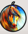 Circle Horse Pot Holders (2)