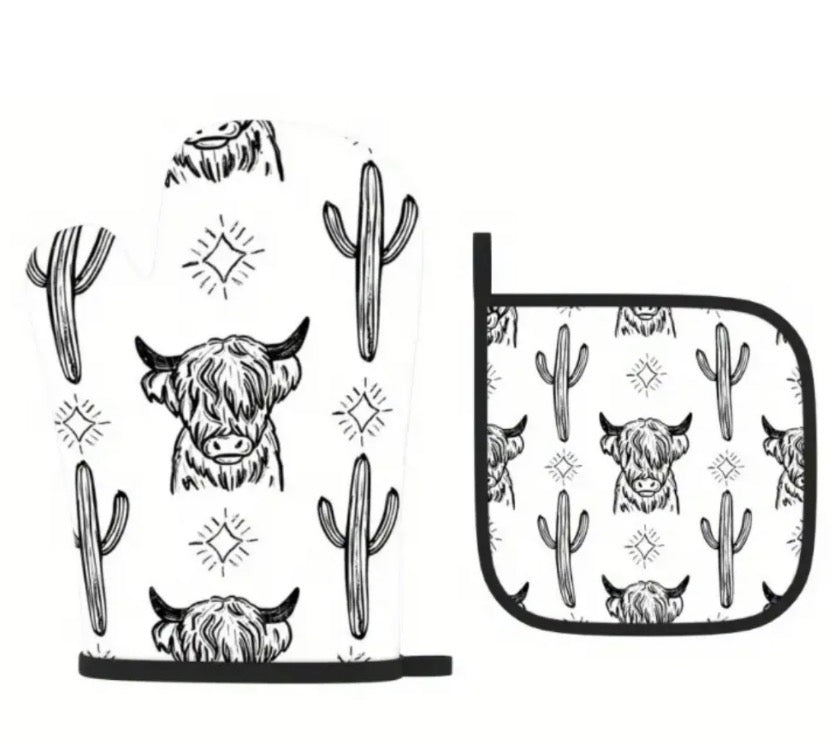 Cow/Cactus Pot Holders