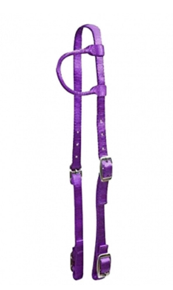 Purple Nylon Headstall