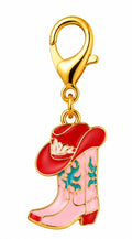 Pink Red Hat Clip Keychain