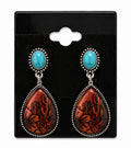 Blue Western Earrings