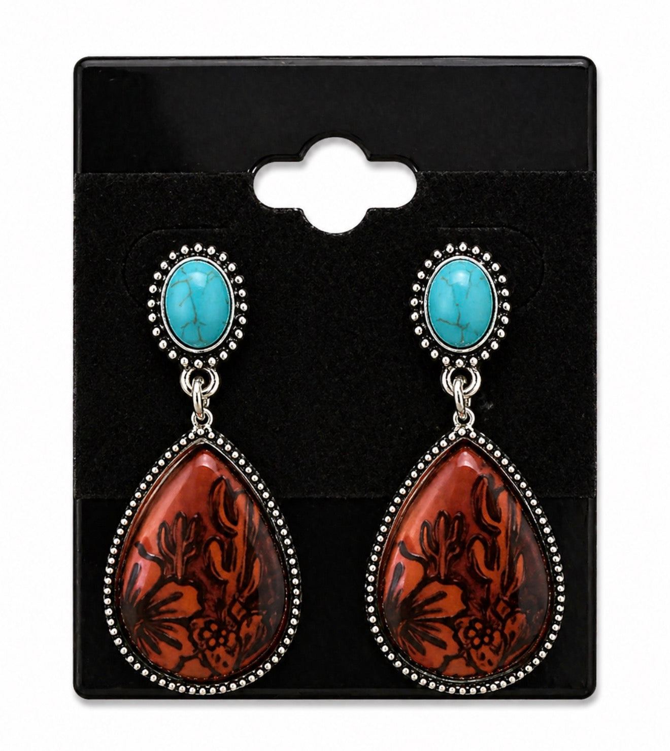 Blue Western Earrings