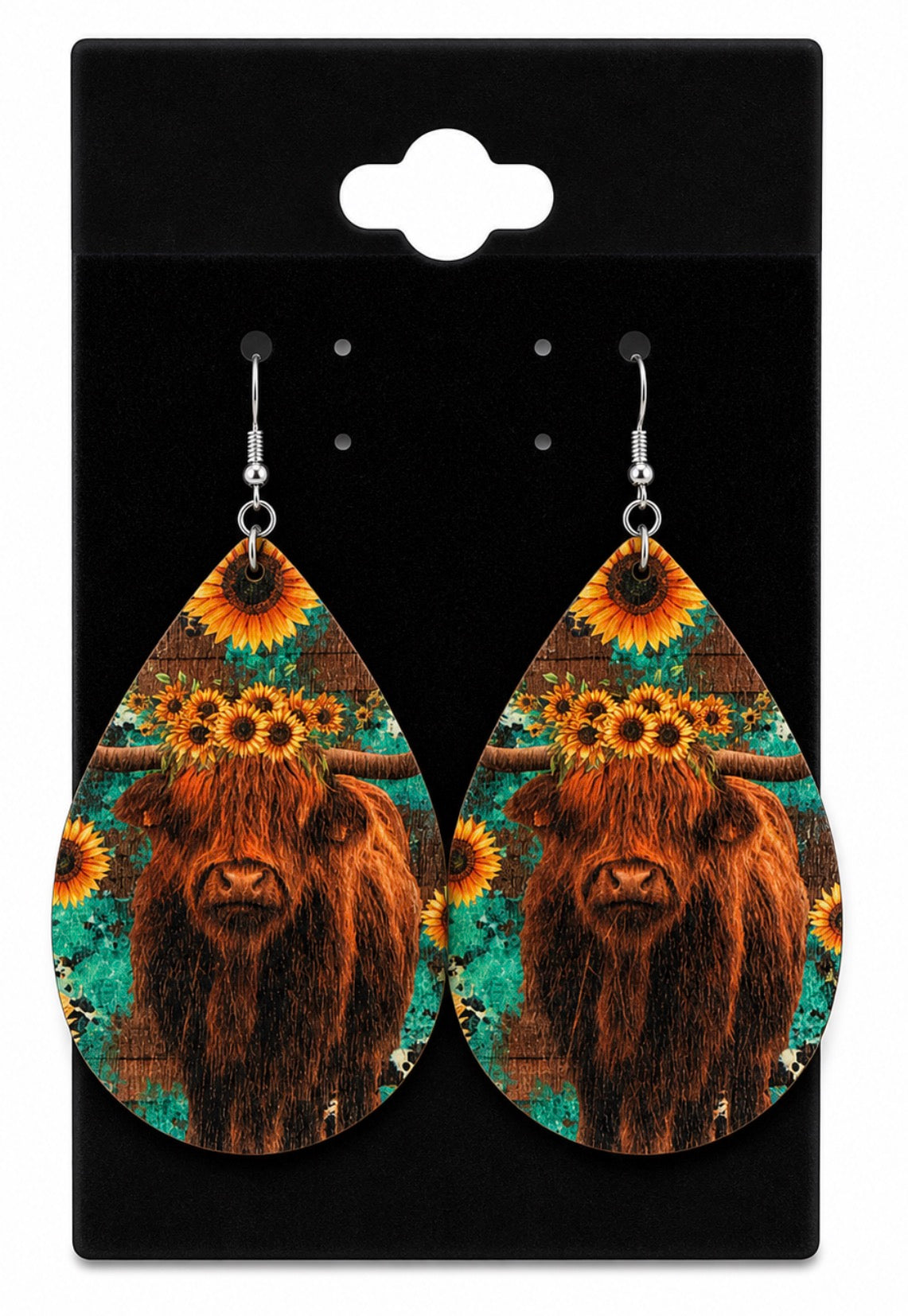 Highland Cow Dangle Earrings