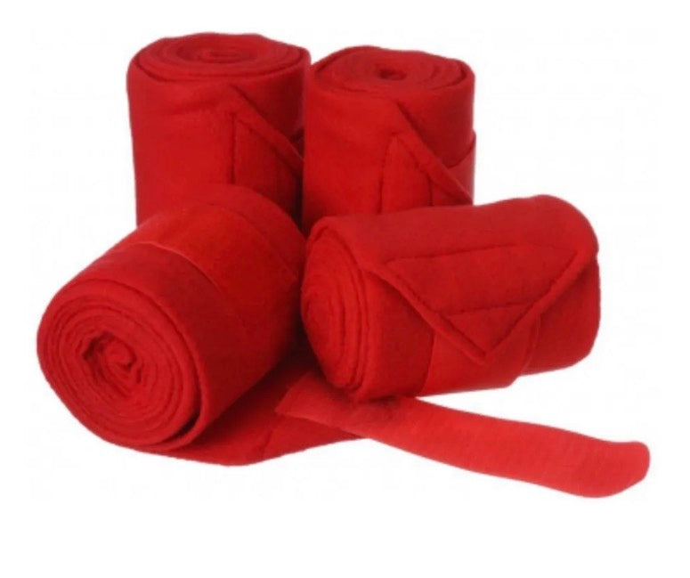 Mini Horse Red Set 4 Polo Wraps