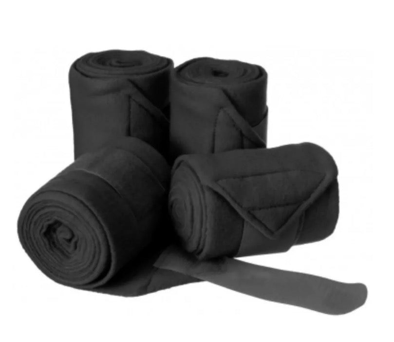 Mini Horse Black Set 4 Polo Wraps