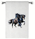 Black Horses Kitchen Towel