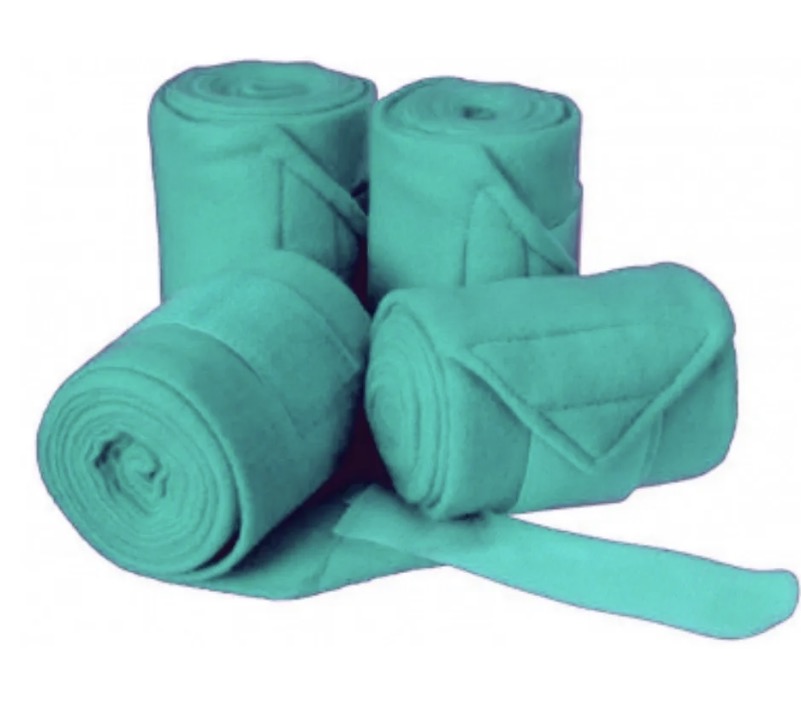 Mini Horse Teal Set 4 Polo Wraps