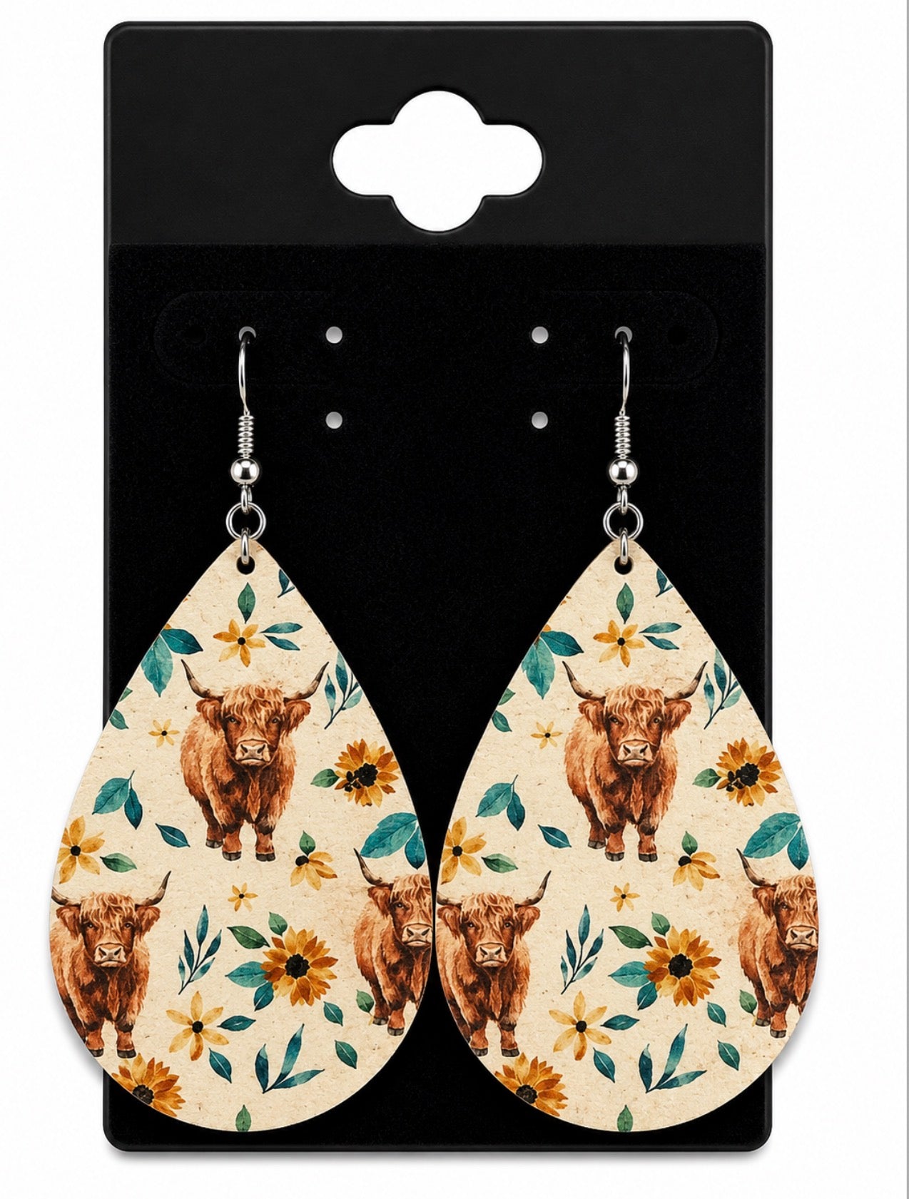 White Highland Earrings