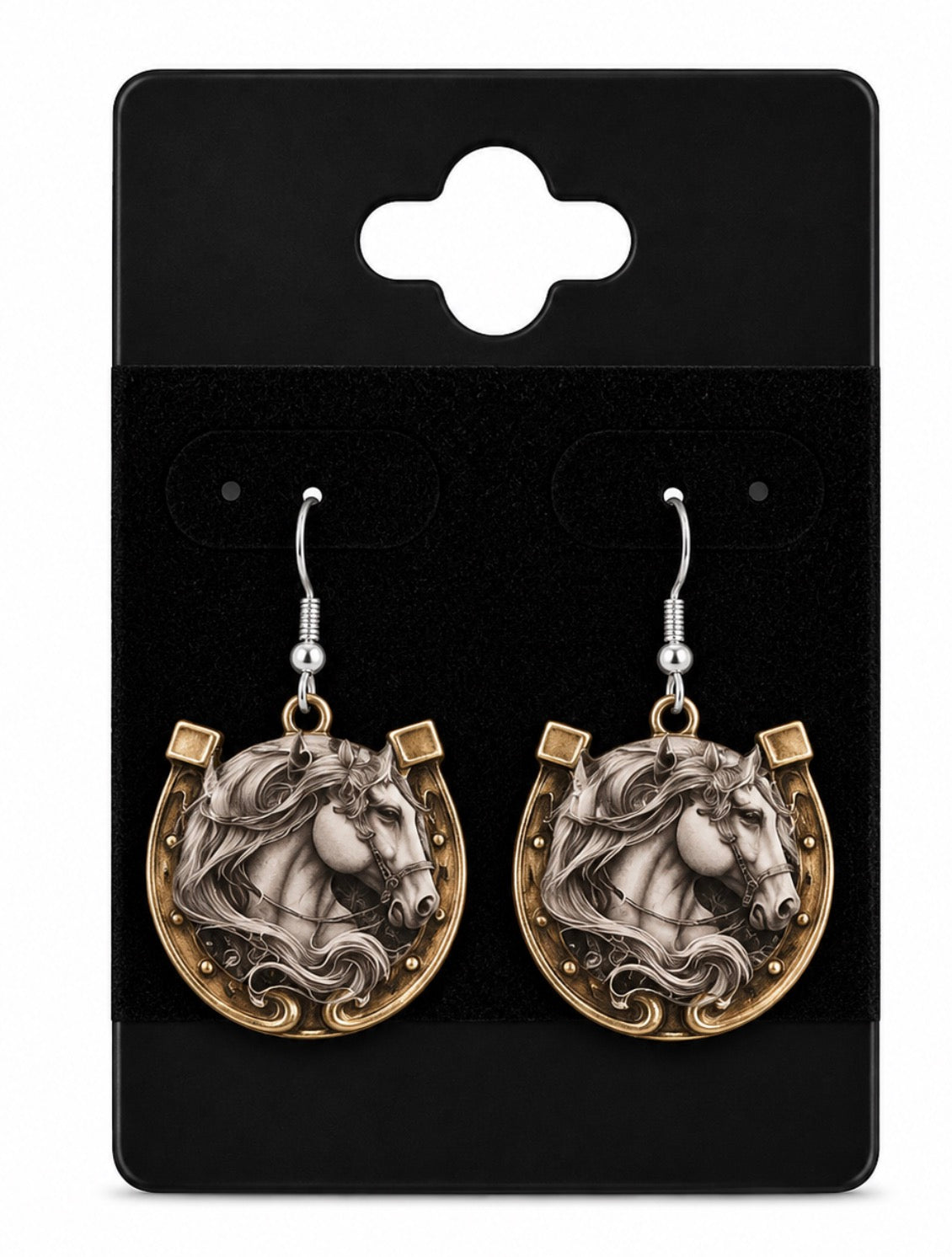 Horses Head Earrings