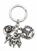 Horse Hat Boot Keychain