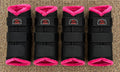 Set 4 Pink Fly Boots Horse