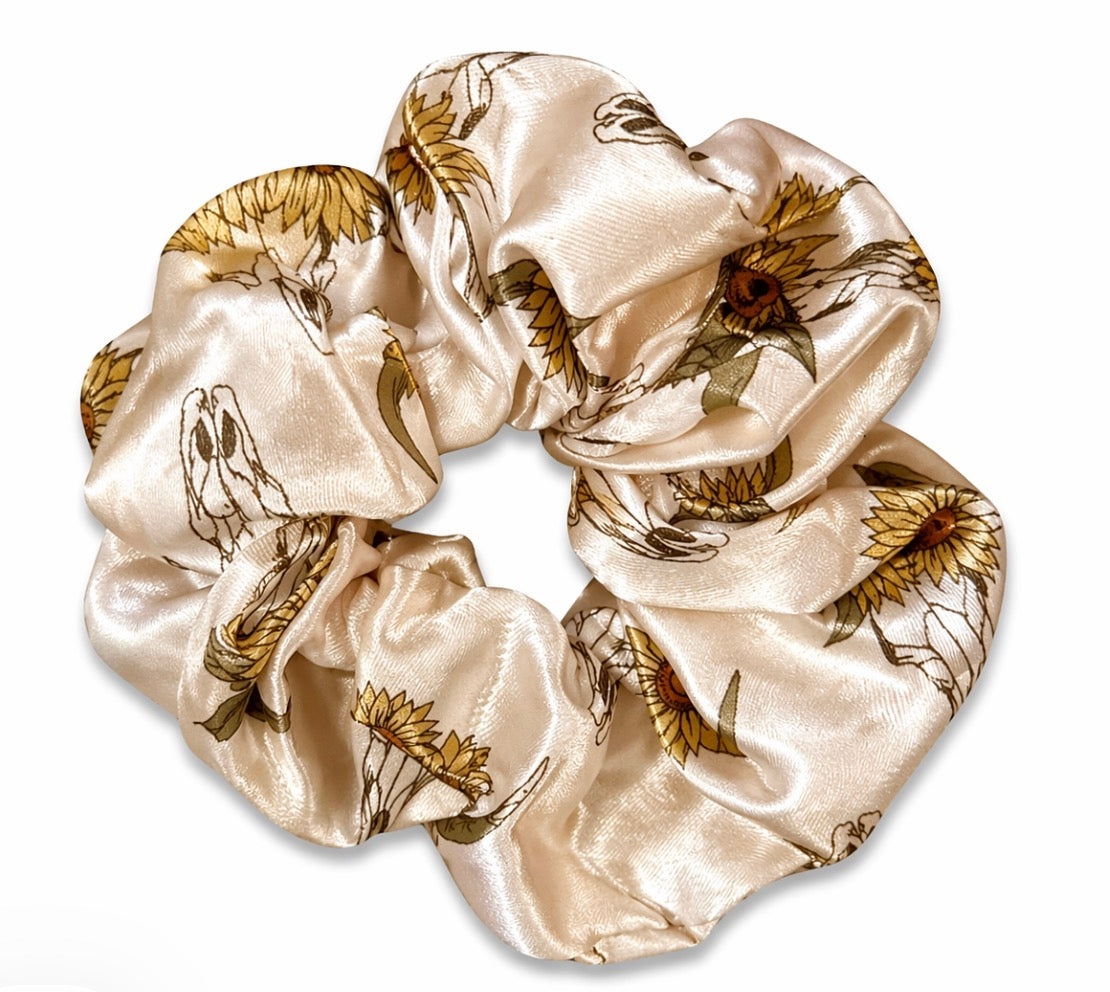 Tan Western Hair Scrunchie