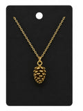 Golden Pinecone Necklace