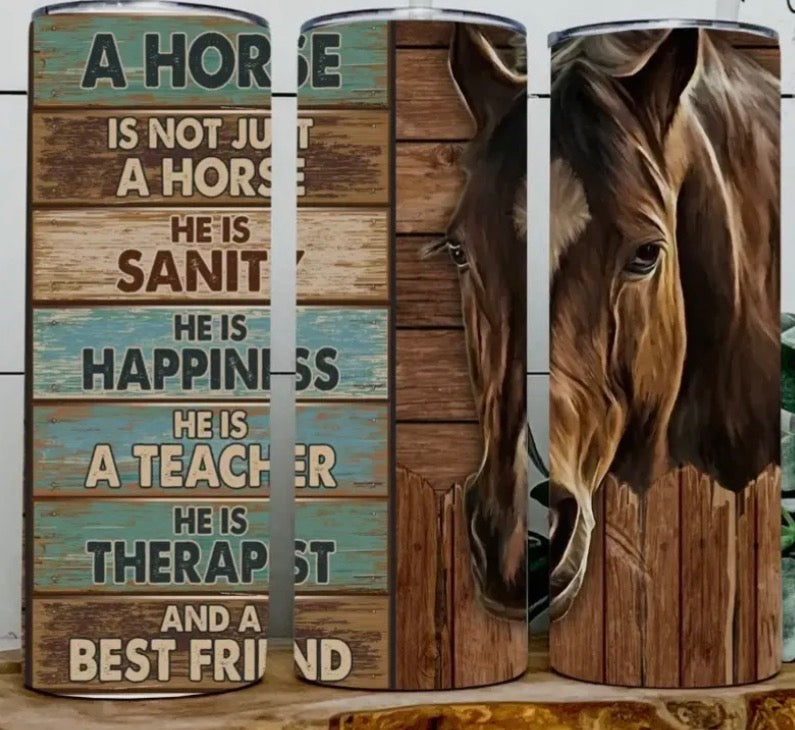 Horse Is Therapy Tumbler