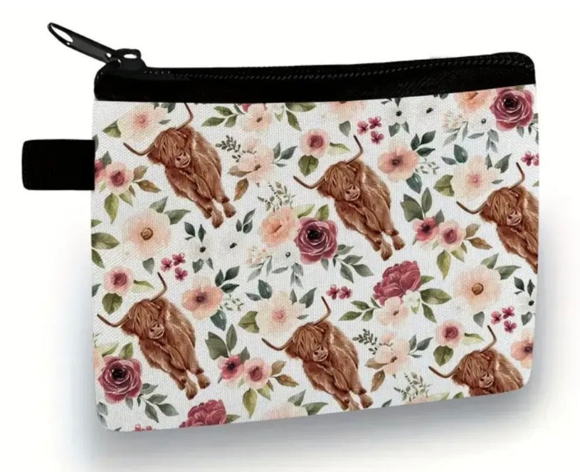 Highland Cow Coin Purse