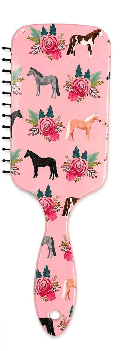 Pink Horse Hair Brush