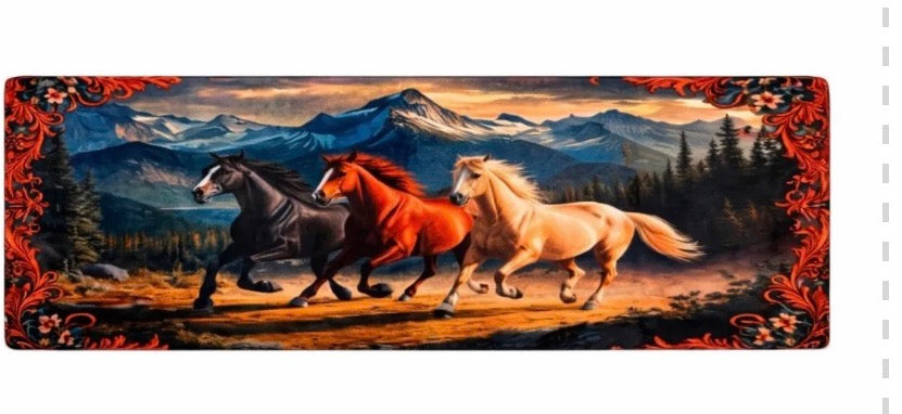 Running Horses Runner Rug