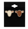 Brown Marble Earrings
