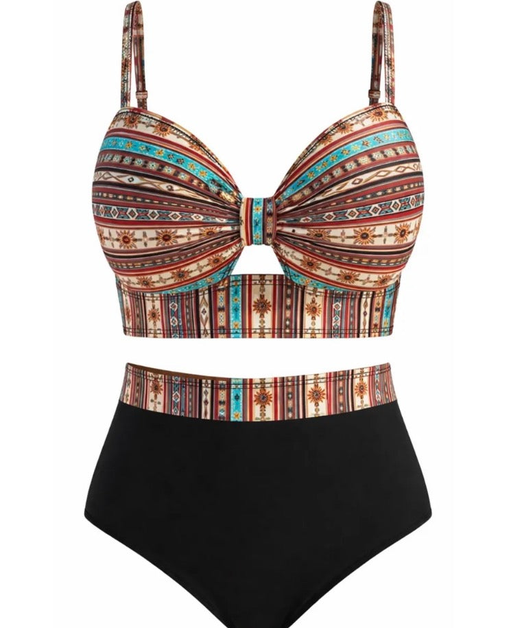 Western 2 Piece Swimsuit