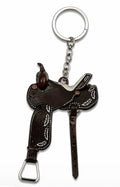 Black Saddle Keychain