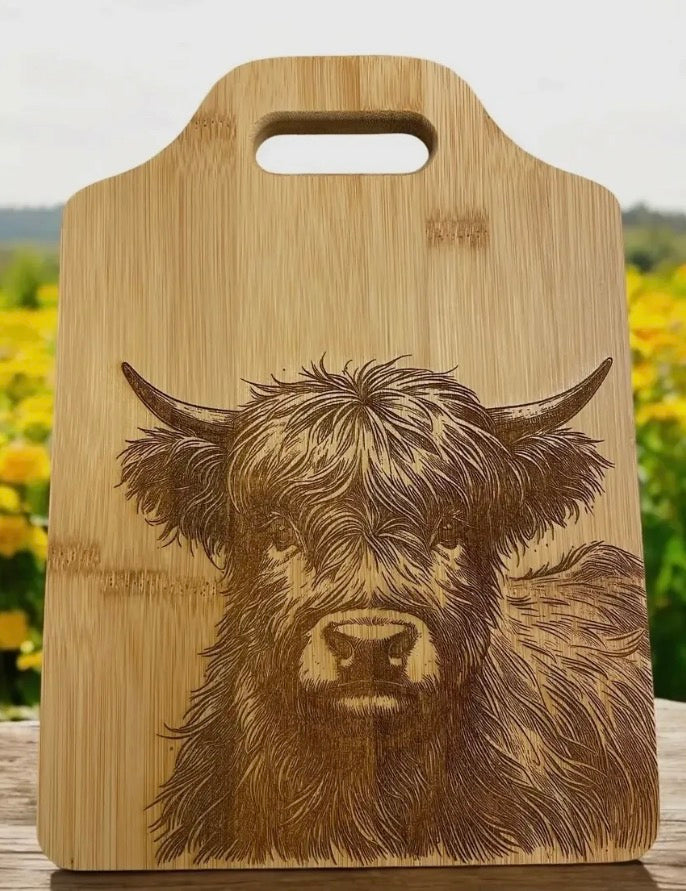Bull Cutting Board Large