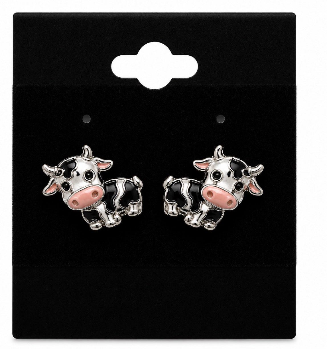 Cute Cow Stud Earrings