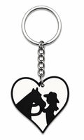 Girl And Horse Keychain