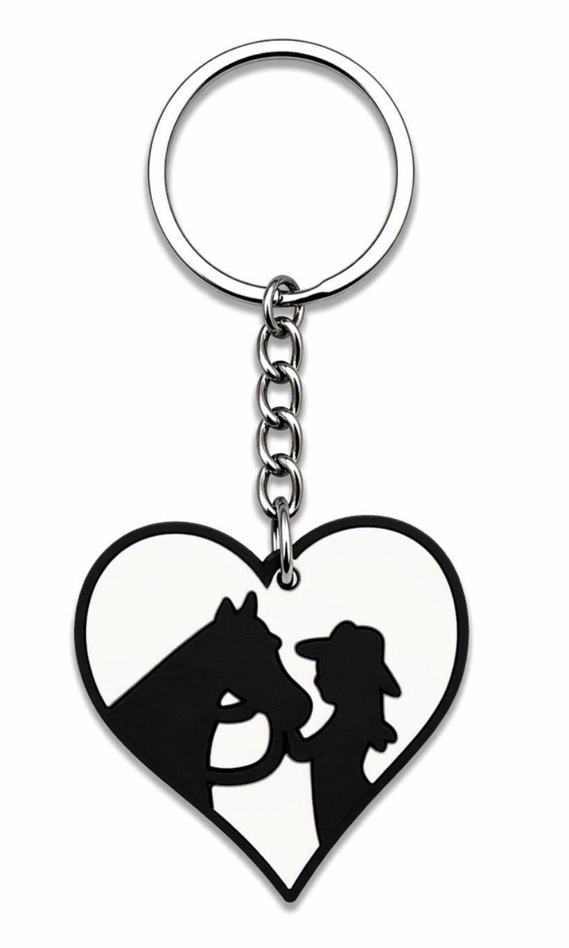Girl And Horse Keychain
